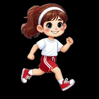 運動をしている女の子1