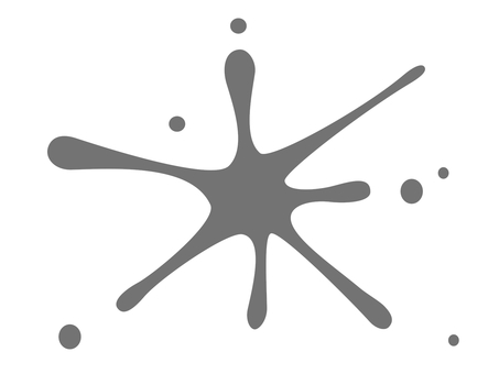 液体が飛び散る様子の効果線（灰色） 効果線,水,液体,飛び散る,弾ける,飛散,飛沫,しぶき,滴,ほとばしるのイラスト素材