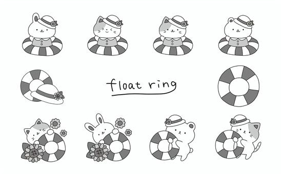 Float set, JPG and PNG Float set, a float, summer, animal, JPG and PNG