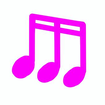 ピンクの手書き16分音符(3連) ピンクの手書き16分音符(3連) 16分音符,十六分音符,音符,3連,楽譜,譜面,音楽,ミュージック,演奏,音楽会のイラスト素材