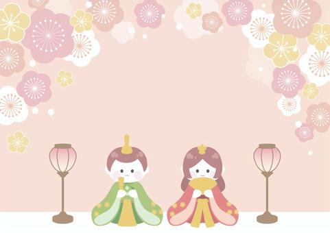 ひな祭り-背景素材-2