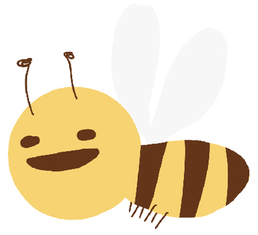 Loose bee illustration, bee, a bee, character, JPG and PNG