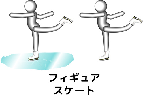 Figure skating skating, , JPG, PNG and AI