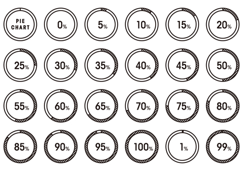 円グラフアイコン04 アイコン,円グラフ,パーセント,ビジネス,資料,プレゼン,データ,説明,会議,提案のイラスト素材