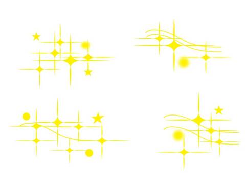Illustration, glitter, light, star, 