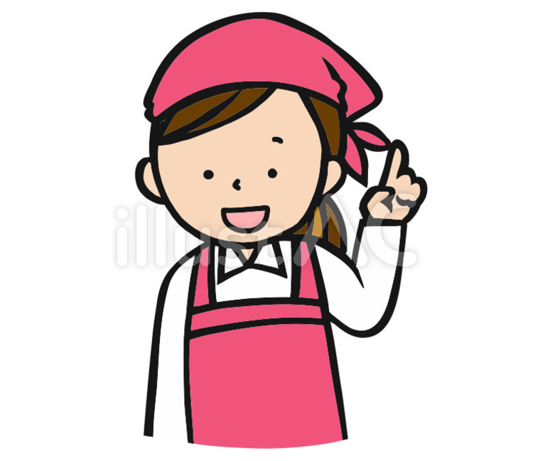 店員 店員,案内,指差しのイラスト素材