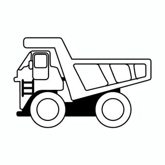 ダンプカーのイラスト ダンプカー,大型,車両,輸送車,運ぶ,運搬のイラスト素材