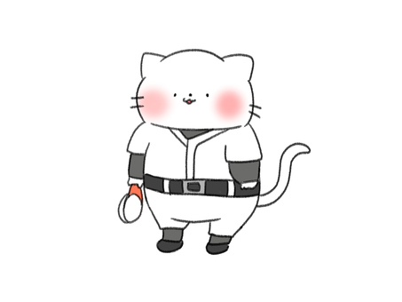 野球整列ねこ 猫,動物,哺乳類,整列,礼儀,野球,ユニホーム,スポーツ,手書き,イラストのイラスト素材