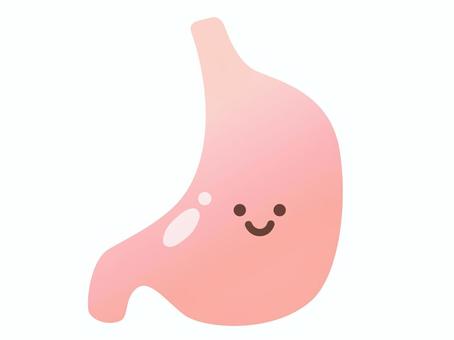 元気な胃のイラスト 胃,胃袋,内蔵,臓器,メディカル,医療,体,健康,元気,丈夫のイラスト素材
