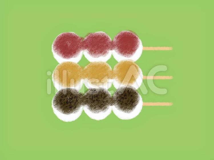 おだんご だんご,団子,お団子のイラスト素材