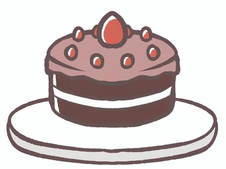 おいしいデザートにチョコレートケーキ