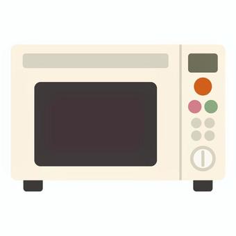オーブン/トースター/レンジ(白) オーブン,トースター,レンジ,白,チン,時短家電,加熱,温め,ベイキング,電子レンジのイラスト素材