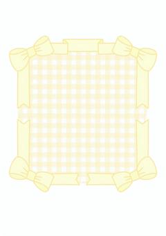 Ribbon and check frame, , JPG and PNG