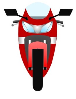 バイク109 バイク,二輪車,自動二輪車,ツーリング,オートバイ,モーターサイクル,電動バイク,正面,シンプル,ユニークのイラスト素材