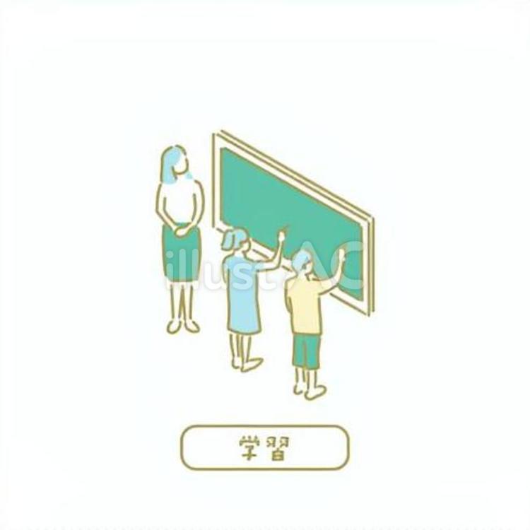 学習／先生のためのイラスト 学校,小学校,教室のイラスト素材