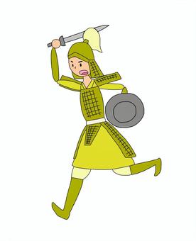 Illustration, warrior, a soldier, soldier, 