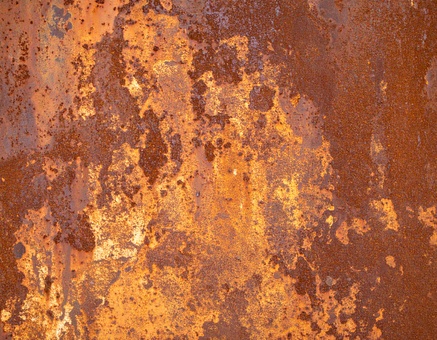 錆びた鉄の表面と古い金属の質感