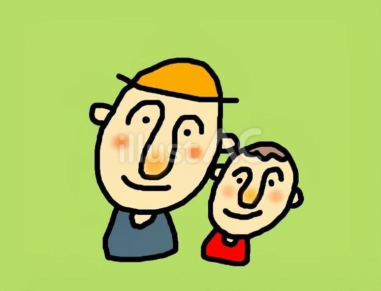 じいちゃんとぼく じいちゃん,ぼく,孫のイラスト素材