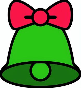 緑のベルです。 緑のベルです。 ベル,シンプル,クリスマス,飾り,鐘,鈴,チャイム,祝祭,パーティー,教会のイラスト素材