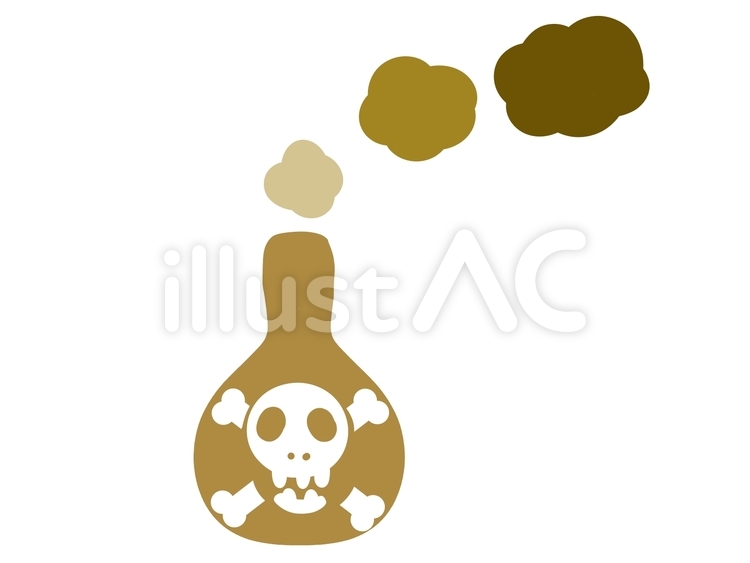 毒　黄色 毒,黄色,危険のイラスト素材
