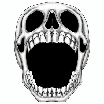 髑髏や髑髏のモンスター又は死や即死魔法 髑髏,死,即死魔法,ガイコツ,しゃれこうべ,ホラー,効果,演出,エフェクト,魔法のイラスト素材