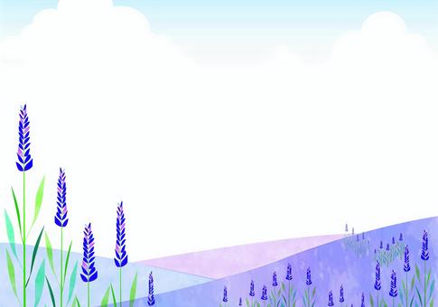 Lavender prairie, JPG Lavender prairie, lavender, frame, landscape, JPG