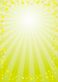 背景931 背景,集中線,光,黄緑,派手,注目,集中,放射,爆発,星のイラスト素材