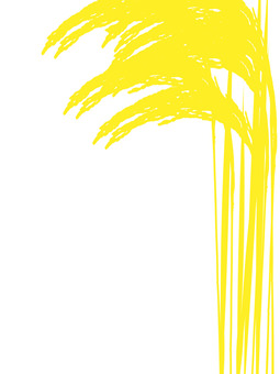 黄金色の稲穂　シルエット　ine013 稲穂,黄金色,リアル,金,お米,シルエット,ナチュラル,お洒落,自然,植物のイラスト素材