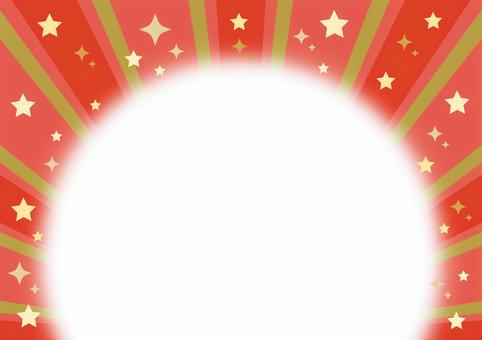 星の赤色集中線_赤背景_下方 星の赤色集中線_赤背景_下方 集中線,背景,キラキラ,星,輝き,赤,放射,放射状,効果線,光線のイラスト素材