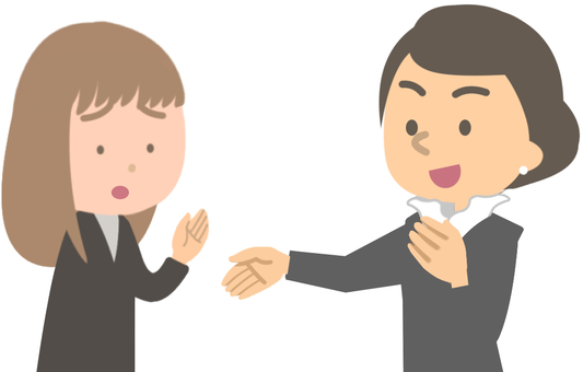 唯我独尊な人に絡まれた女性（文字なし） 唯我独尊,独善的,正義感,ミーイズム,自分勝手,身勝手,自己中心的,一人よがり,利己主義,ヒュブリス症候群のイラスト素材