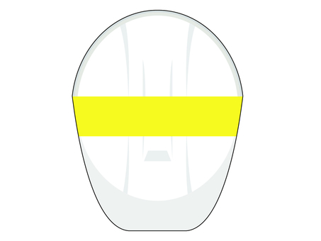 ヘルバンド装着-黄色