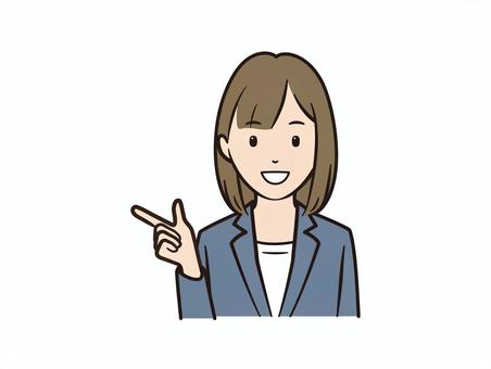スーツ女性が笑顔で指差す案内イラスト 女性,指差し,ol,こちら,ビジネス,ビジネスマン,サラリーマン,ビジネスウーマン,キャリアウーマン,スーツのイラスト素材