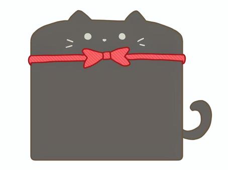 黒猫のメモ帳フレーム（線なし） 猫,黒猫,メモ帳,ふせん,フレーム,手描き,かわいい,ゆるい,デフォルメのイラスト素材