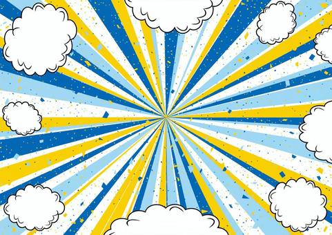 Speech balloon 3 color concentrated line Confetti, JPG and EPS Speech balloon 3 color concentrated line Confetti, concentration line, confetti, speech balloon, JPG and EPS