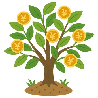 お金のなる木イラスト