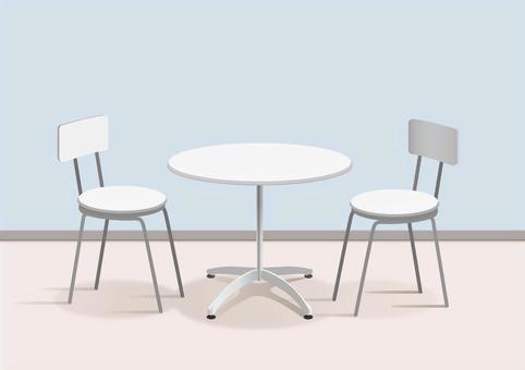 丸テーブルと椅子 テーブル,丸テーブル,椅子,チェア,カフェテーブル,家具,ファニチャー,インテリア,カフェ,丸椅子のイラスト素材