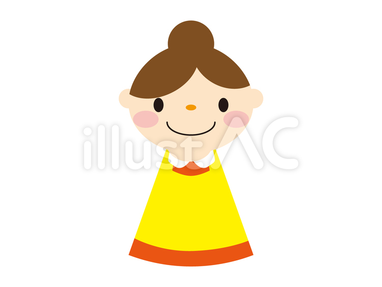 指人形 お母さん,ママ,女性のイラスト素材