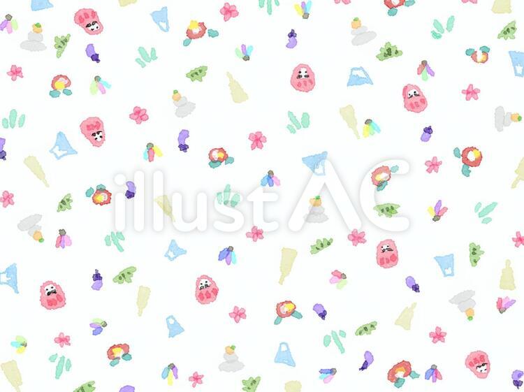 お正月模様 正月,お正月,模様のイラスト素材
