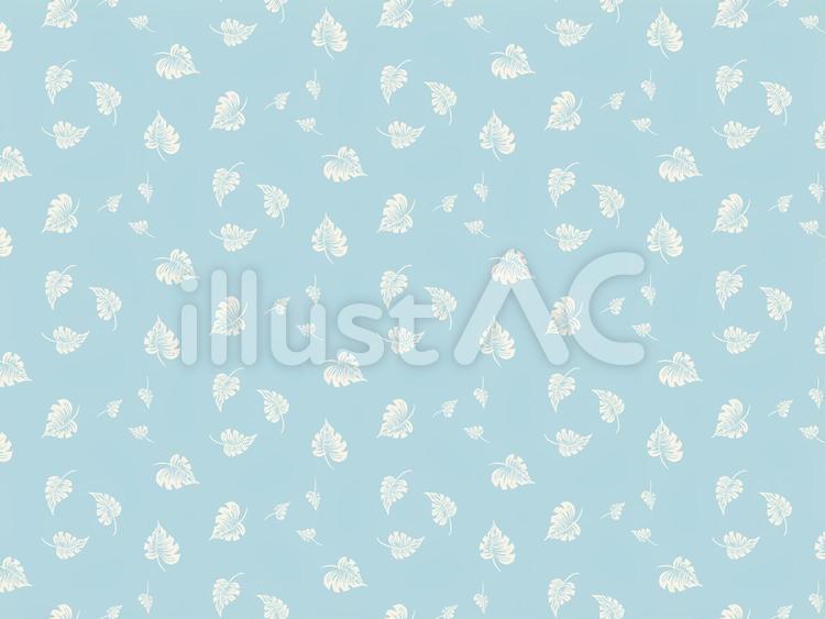 パターン画像　南国風の葉 ボタニカル,葉,レトロのイラスト素材