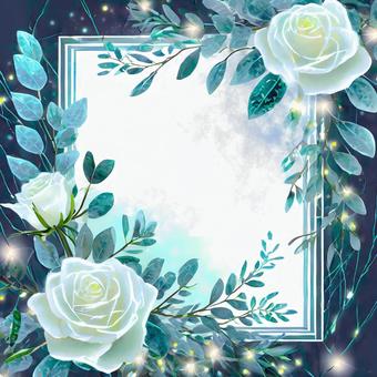 white rose frame, , JPG and PNG