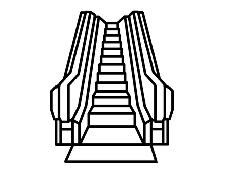 エスカレーター エスカレーター,階段状,モーター,装置,自動階段,イラストのイラスト素材