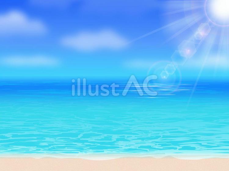 海　夏　リゾート 海,ビーチ,夏のイラスト素材