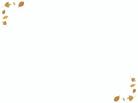 木の葉のフレーム 秋 木の葉のフレーム 秋 フレーム,木の葉,落葉,植物,枠,飾り,あしらい,シンプル,イラスト,カードのイラスト素材