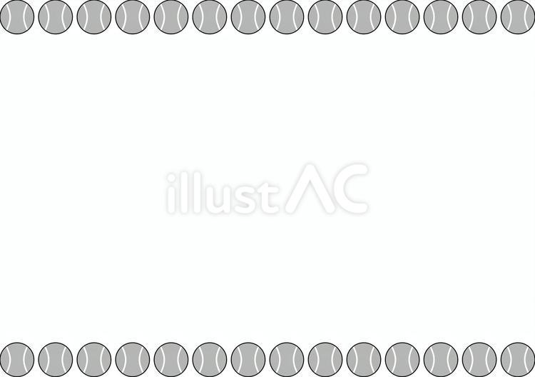 テニス枠c テニスボール,ボール,スポーツのイラスト素材