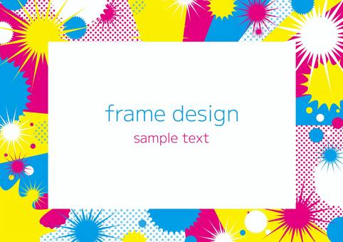 Flashy and pop psych frame, JPG and AI Flashy and pop psych frame, amount, psychedelic, busy, JPG and AI