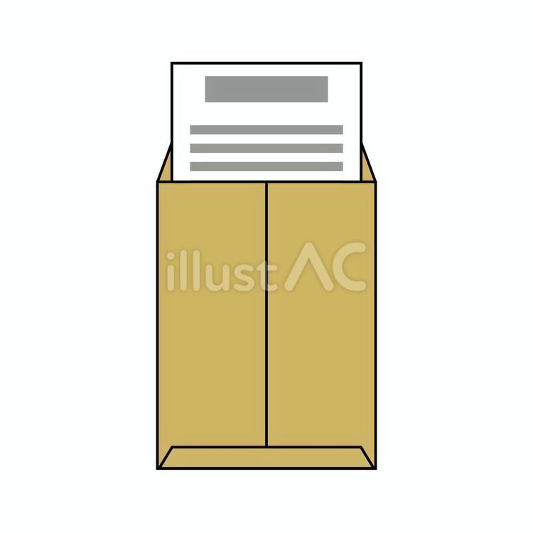 書類と封筒02 書類,紙,文書のイラスト素材