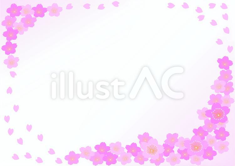 桜のフレーム 桜,フレーム,春のイラスト素材