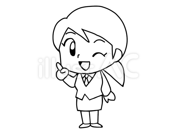 女性　笑顔 女性,笑顔,女のイラスト素材