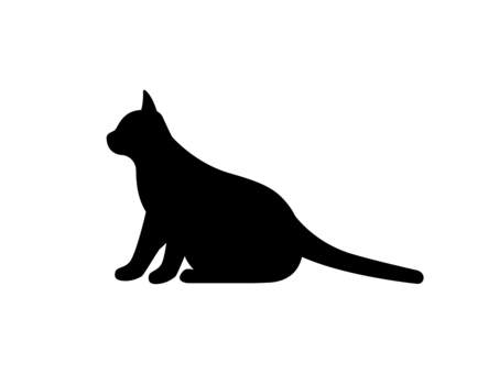 猫 シルエット 素材