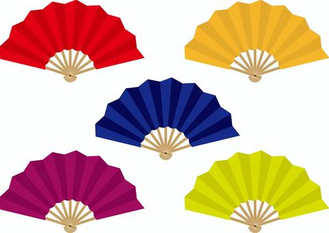 扇子セットf 扇子セットf 扇子,扇,センス,和,和風,飾り,伝統,文化,工芸,日本のイラスト素材